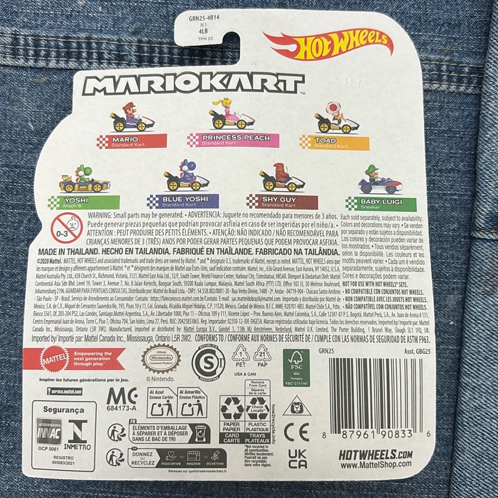 2020 Hot Wheels Mariokart Shy Guy Standard Kart - Picture 6 of 6